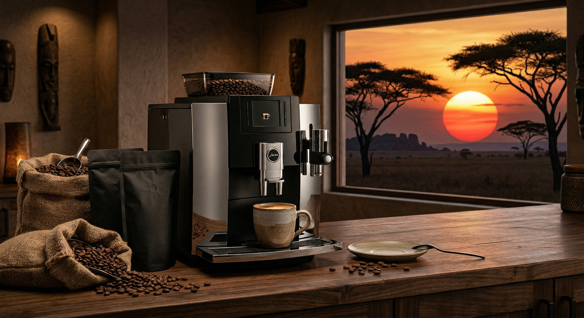 Machine à café avec grains